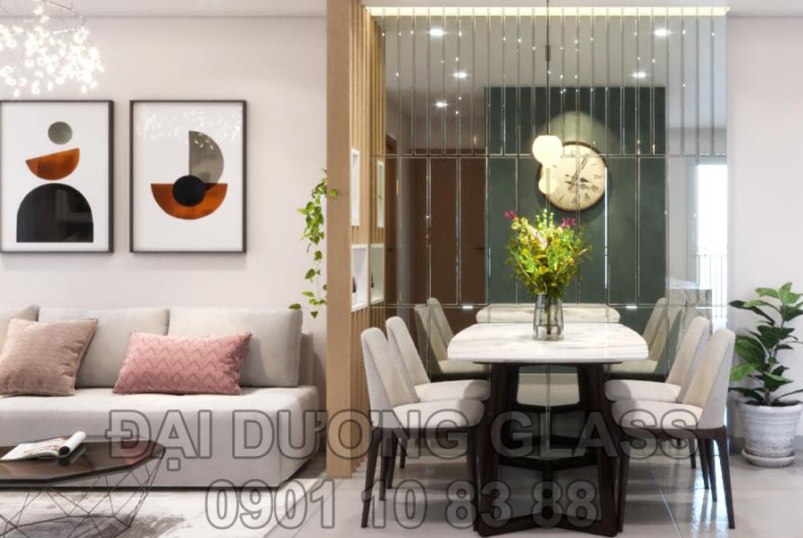 Gương dán tường bàn ăn 10