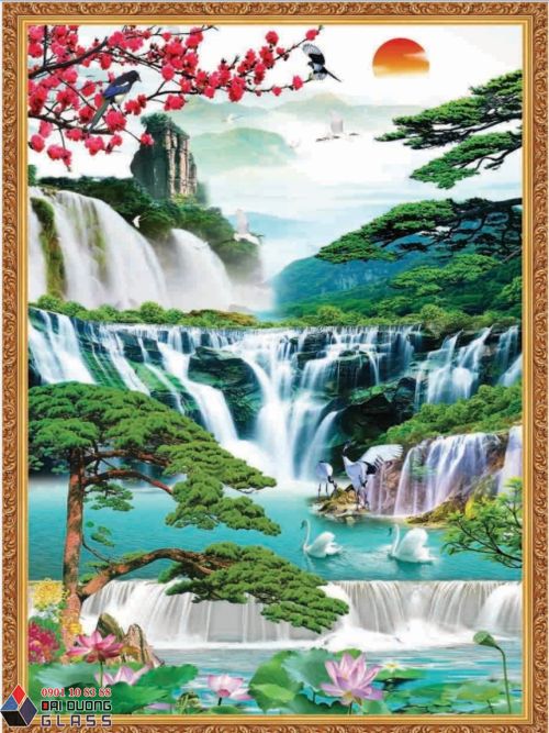 Tranh kính khổ đứng đẹp cho ngôi nhà bạn 4