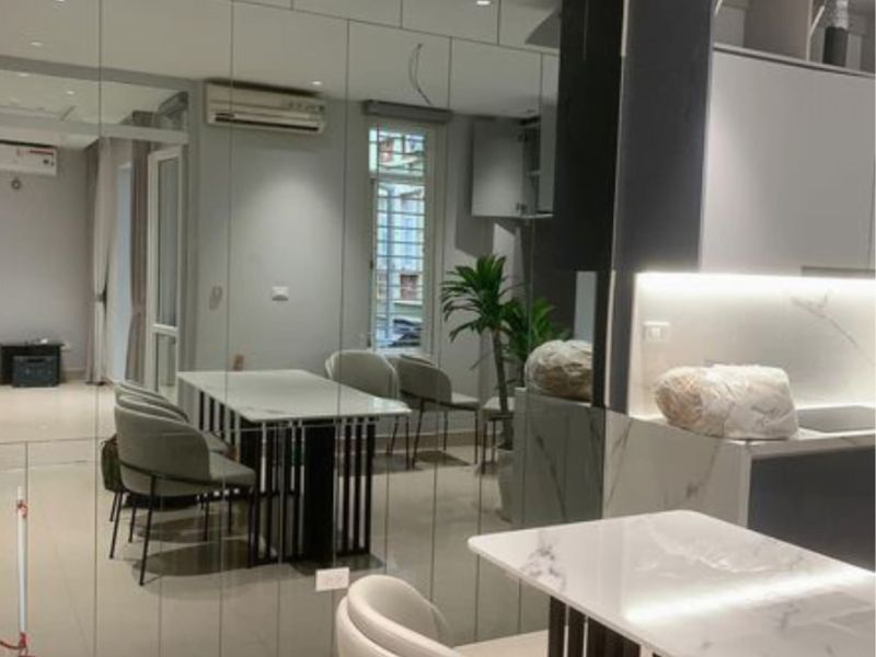 Gương Ghép Trang Trí Phòng Bếp
