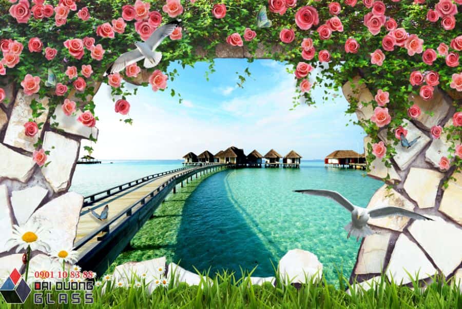 Tranh Kính Phong Cảnh Thiên Nhiên 3d