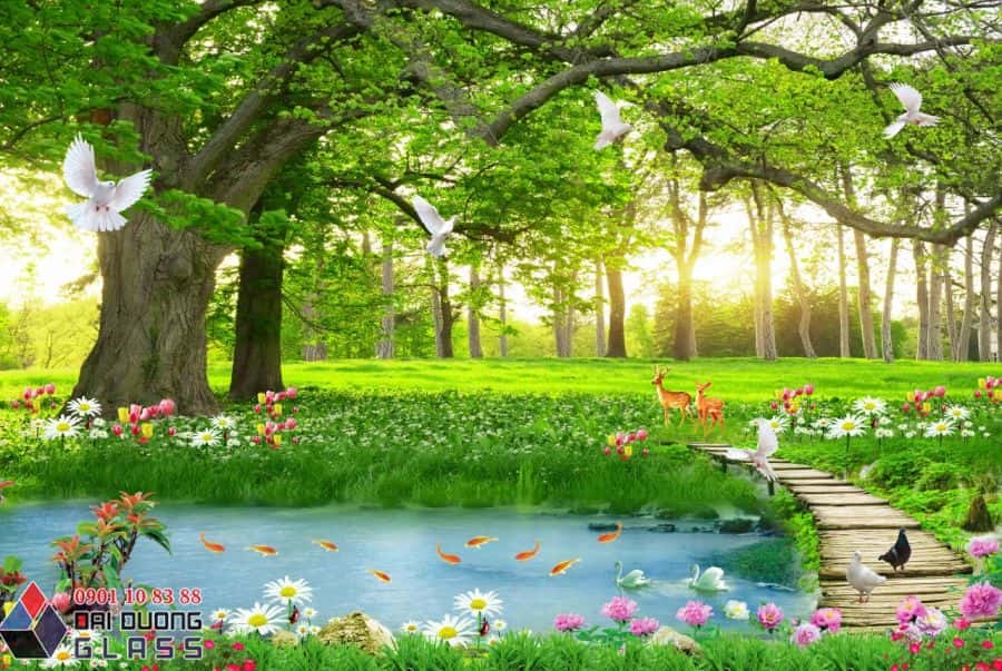 Tranh Kính Phong Cảnh Thiên Nhiên 3d