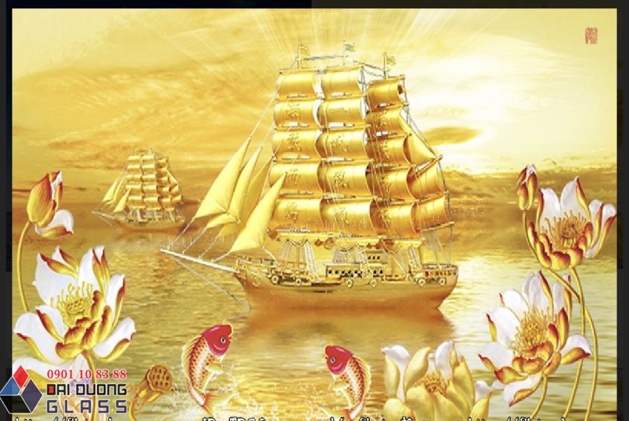 Tranh kính thuận buồm xuôi gió8