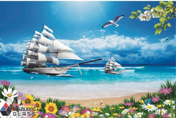 Tranh Kính 3D Thuận Buồm Xuôi Gió 5 Tranh Kính Thuận Buồm Xuôi Gió 3D
