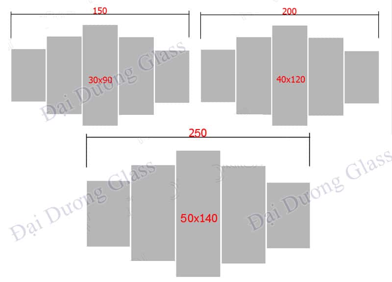 Kích Thước Khung Tranh Bộ 5