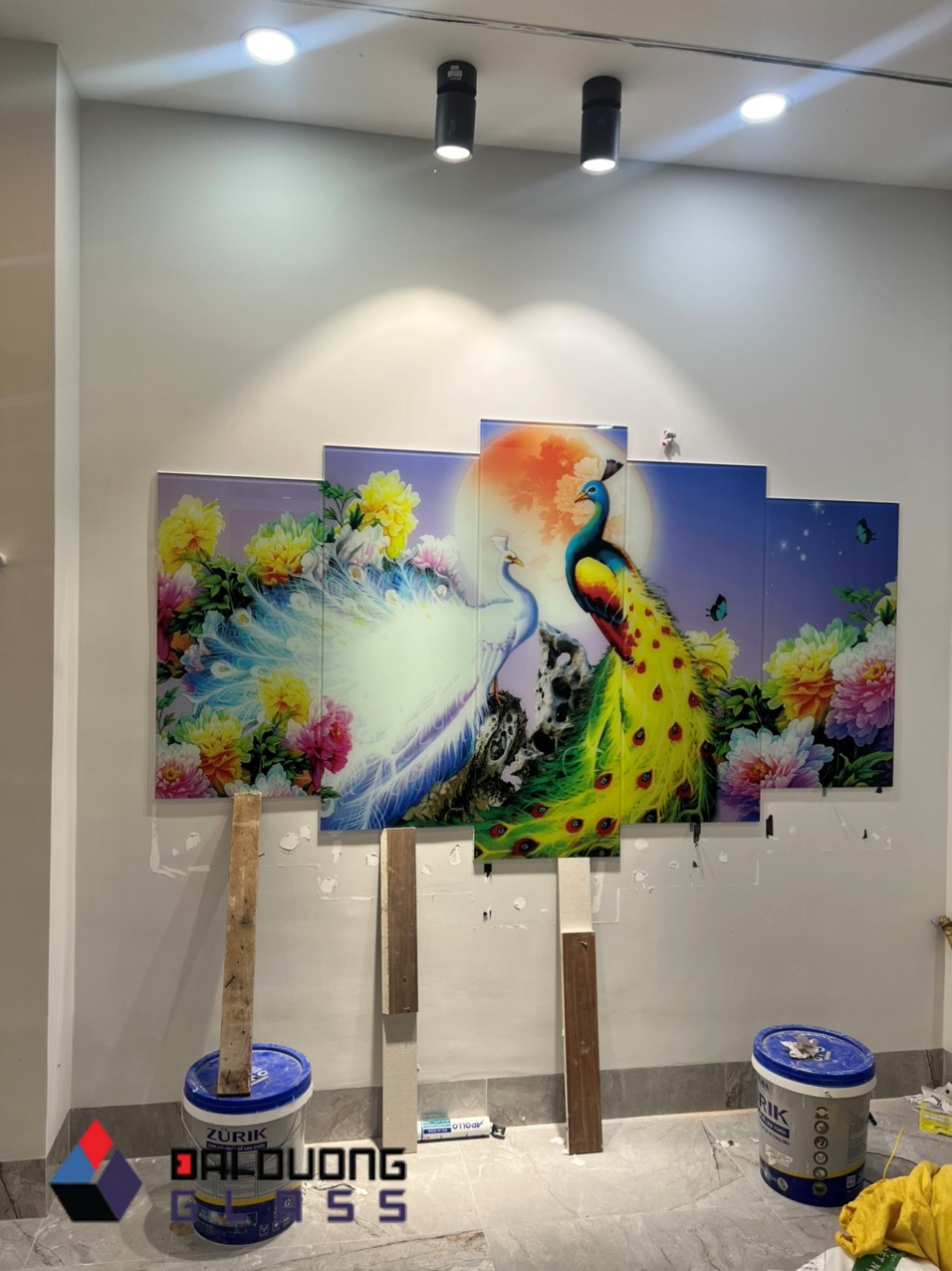 Công Trình: Thi Công Tranh Kính & Gương Ghép Chú Tâm Tại Vũng Tàu 11 tranh kính trang trí vũng tàu
