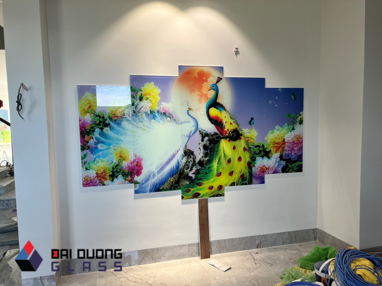 Công Trình: Thi Công Tranh Kính & Gương Ghép Chú Tâm Tại Vũng Tàu 6 tranh kính trang trí vũng tàu