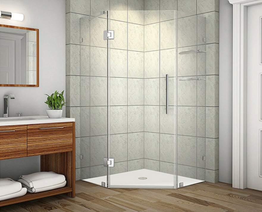 Phòng tắm kính cửa mở 135 độ