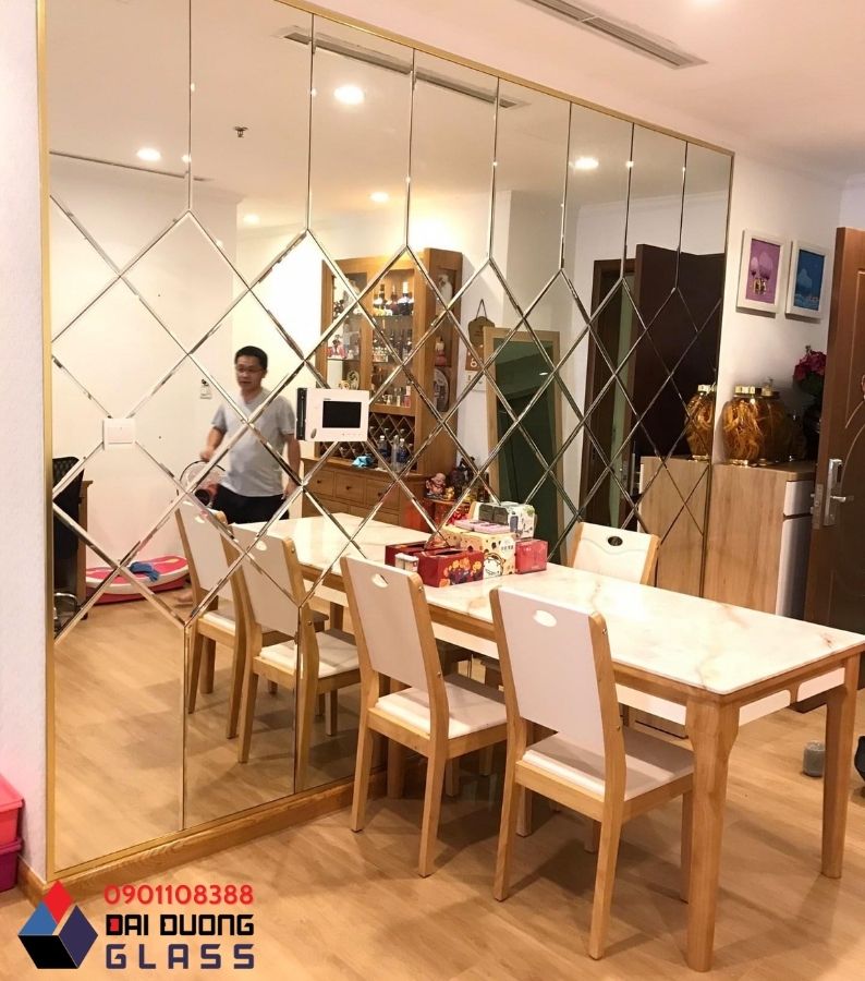 Thi công gương ghép trang trí