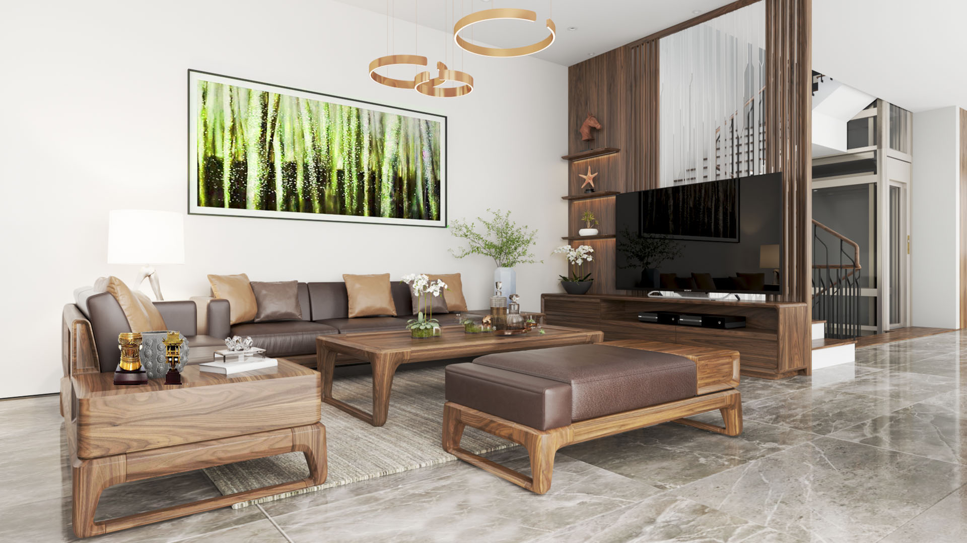 mẫu bàn ghế phòng khách hiện đại