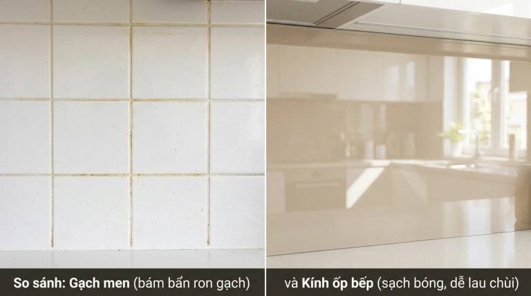 Kính Ốp Bếp Màu Be: Bảng Giá 2026, Thông Số Kỹ Thuật Và Hướng Dẫn Phối Màu
