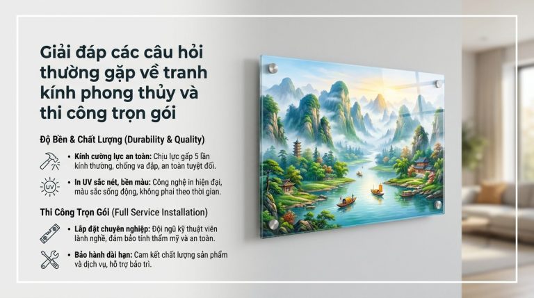 Tranh Kính Phong Thủy