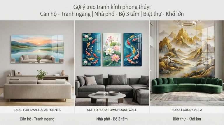 Tranh Kính Phòng Khách