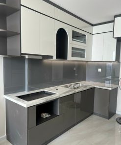 Kính Ốp Bếp Màu Xám Ghi 9 kính ốp bếp