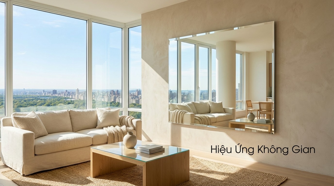 Gương Trang Trí Phòng Khách: Giá Xưởng Kính Đại Dương