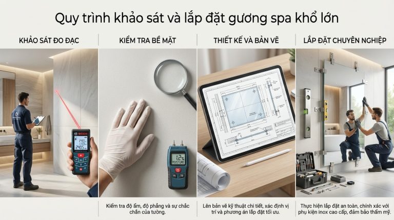 Gương Trang Trí Spa: Giá Xưởng Kính Đại Dương