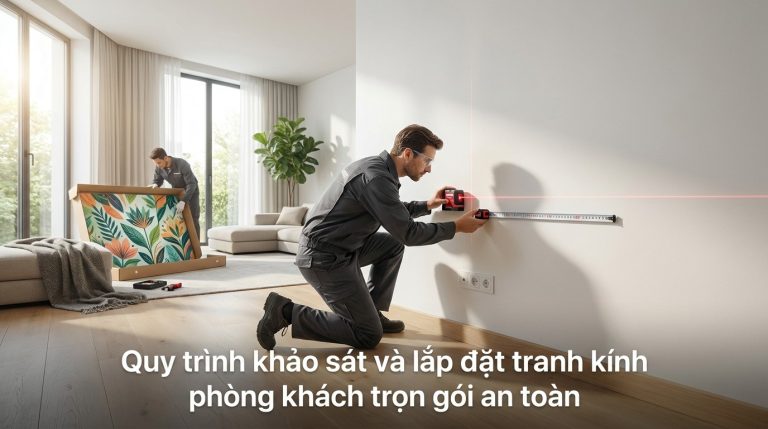 Tranh Kính Phòng Khách