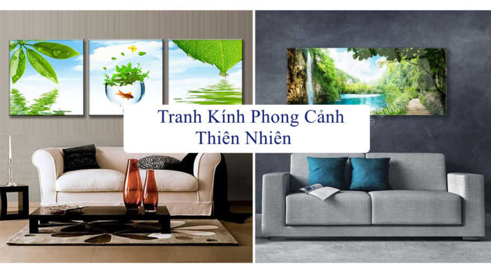 Tranh kính ốp bếp thiên nhiên
