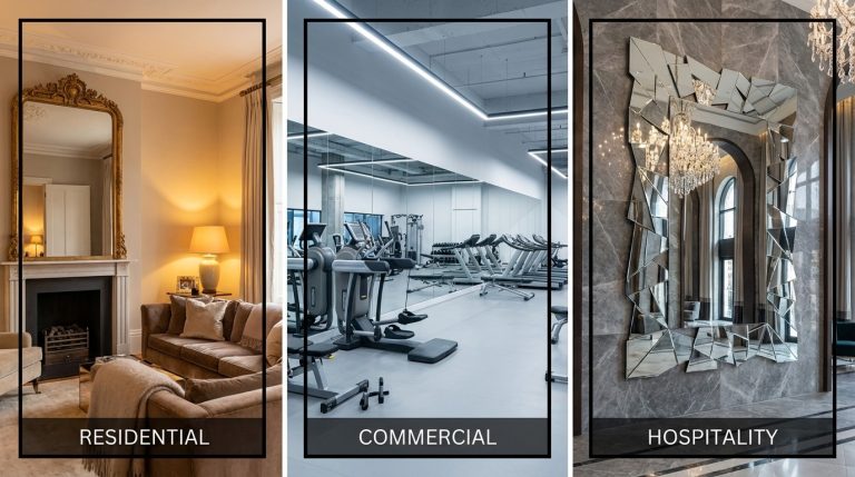 Gương Trang Trí Phòng Khách: Giá Xưởng Kính Đại Dương