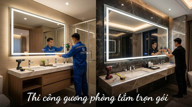 Gương Trang Trí Phòng Tắm: Giá Xưởng Kính Đại Dương
