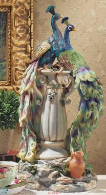 tranh kính 3d chim công