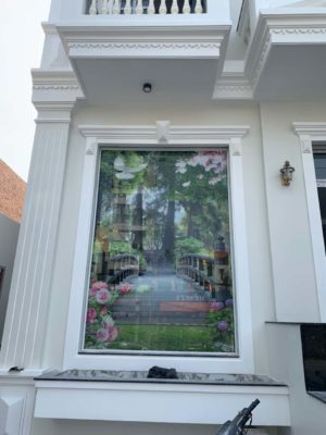 Mẫu Tranh Kính 3D Phòng Khách Đẹp | Thiết Kế Tranh Kính Phòng Khách 40 tranh kính 3d