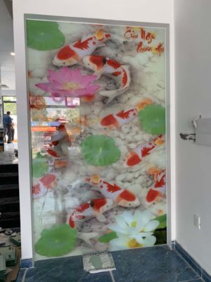 Mẫu Tranh Kính 3D Phòng Khách Đẹp | Thiết Kế Tranh Kính Phòng Khách 41 tranh kính 3d