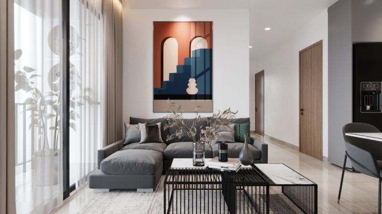 Thiết kế nội thất chung cư 45m2 hiện đại