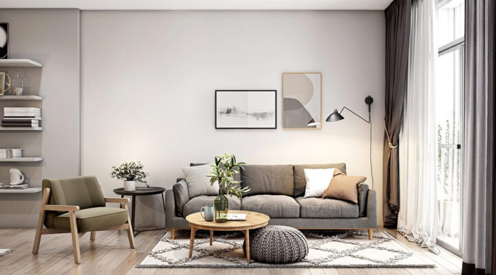 Sử dụng tranh ảnh để trang trí tường phòng khách