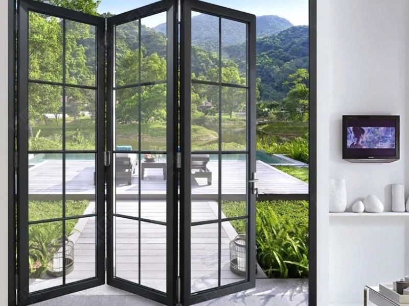 Các loại cửa nhôm kính đẹp, sang trọng, màu đen