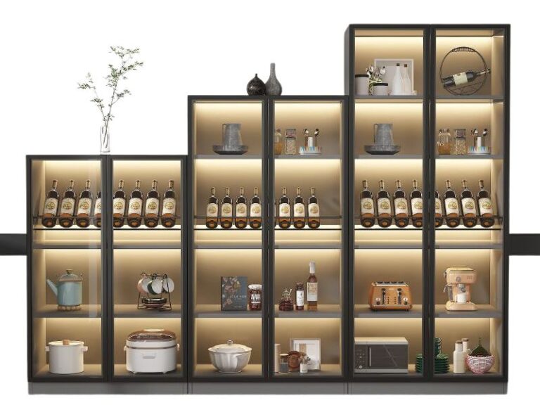 Tủ rượu nhôm kính