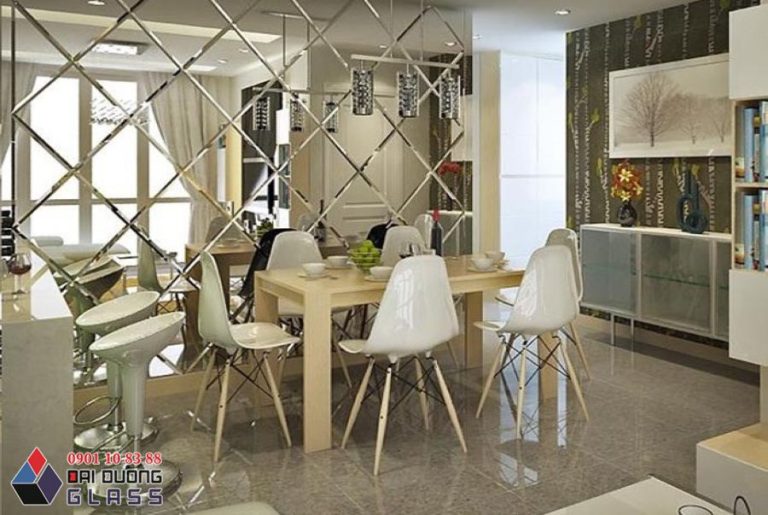 Gương Ghép Trang Trí Phòng Ăn